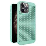 For iPhone 11 Pro Max Hollow Heat Dissipation TPU Phone Case(Green)