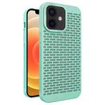 For iPhone 12 Hollow Heat Dissipation TPU Phone Case(Green)