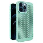 For iPhone 12 Pro Max Hollow Heat Dissipation TPU Phone Case(Green)