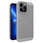 For iPhone 13 Pro Hollow Heat Dissipation TPU Phone Case(Grey)
