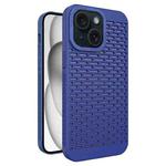 For iPhone 15 Hollow Heat Dissipation TPU Phone Case(Blue)