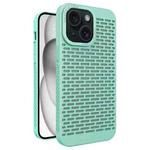 For iPhone 15 Plus Hollow Heat Dissipation TPU Phone Case(Green)