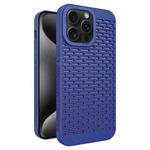 For iPhone 15 Pro Hollow Heat Dissipation TPU Phone Case(Blue)