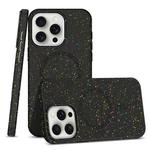For iPhone 15 Pro Colorful Frosted Magsafe PC Hybrid TPU Phone Case(Black)