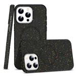 For iPhone 14 Pro Max Colorful Frosted Magsafe PC Hybrid TPU Phone Case(Black)