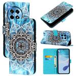 For OnePlus 12 5G Global Colored Drawing Pattern Plain Weave Leather Phone Case(Undersea Mandala)