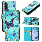 For OnePlus Ace 5 Ultra Colored Drawing Pattern Plain Weave Leather Phone Case(Caring Butterfly)
