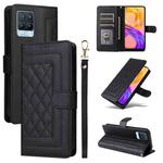 For Realme 8 4G / 8 Pro Diamond Lattice Leather Flip Phone Case(Black)
