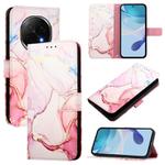 For OPPO A5 Pro China PT003 Marble Pattern Flip Leather Phone Case(Rose Gold)
