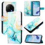 For OPPO A5 Pro China PT003 Marble Pattern Flip Leather Phone Case(Green)