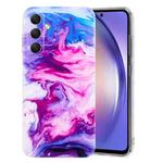 For Samsung Galaxy A35 5G IMD Marble Pattern TPU Phone Case(Red)