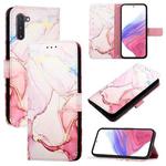 For Samsung Samsung Galaxy Note10 PT003 Marble Pattern Flip Leather Phone Case(Rose Gold)