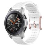 For Samsung Galaxy Watch3 45mm / Galaxy Watch 46mm 22mm Dot Texture Watch Band(White)