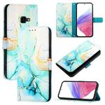 For Samsung Galaxy Xcover 4 / 4s PT003 Marble Pattern Flip Leather Phone Case(Green)