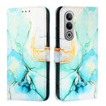 For OnePlus Nord CE4 PT003 Marble Pattern Flip Leather Phone Case(Green)