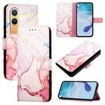 For OnePlus Nord CE4 Lite PT003 Marble Pattern Flip Leather Phone Case(Rose Gold)