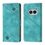 For Nothing Phone 2a Skin-feel Embossed Leather Phone Case(Green)