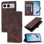 For OnePlus Nord 4 5G Skin-feel Embossed Leather Phone Case(Brown)