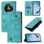 For Realme Narzo 70 Pro India Skin-feel Embossed Leather Phone Case(Green)