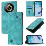 For Realme Narzo 60 Pro Global Skin-feel Embossed Leather Phone Case(Green)