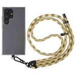 8mm Adjustable Phone Anti-lost Neck Chain Nylon Crossbody Lanyard, Adjustable Length: about 75-135cm(Light Yellow Green)