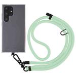 10mm Solid Color Adjustable Phone Anti-lost Neck Chain Nylon Crossbody Lanyard, Adjustable Length: about 75-135cm(Mint Green)