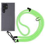 10mm Solid Color Adjustable Phone Anti-lost Neck Chain Nylon Crossbody Lanyard, Adjustable Length: about 75-135cm(Green)