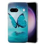 For Google Pixel 8A Colored Drawing Pattern TPU Phone Case(Butterfly)