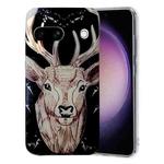 For Google Pixel 8A Colored Drawing Pattern TPU Phone Case(Deer)