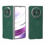 For Huawei Mate X5 PU Leather Frosted Transparent Edge Phone Case(Green)
