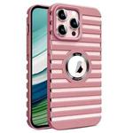 For iPhone 13 Pro Max Hollow Heat Dissipation MagSafe Magnetic PC Phone Case(Pink)