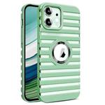 For iPhone 12 Hollow Heat Dissipation MagSafe Magnetic PC Phone Case(Green)