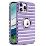 For iPhone 11 Pro Max Hollow Heat Dissipation MagSafe Magnetic PC Phone Case(Purple)