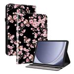 For Samsung Galaxy Tab A9 Crystal Texture Painted Leather Tablet Case(Plum Bossom)