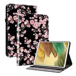 For Samsung Galaxy Tab A7 Lite 8.7 Crystal Texture Painted Leather Tablet Case(Plum Bossom)