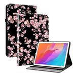 For Huawei MatePad T 10s / Enjoy Tablet 2 Crystal Texture Painted Leather Smart Tablet Case(Plum Bossom)