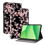 For OPPO Pad SE 11 inch Crystal Texture Painted Leather Tablet Case(Plum Bossom)