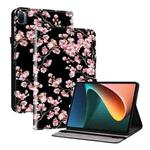 For Xiaomi Pad 5 / Pad 5 Pro Crystal Texture Painted Leather Smart Tablet Case(Plum Bossom)