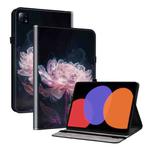 For Xiaomi Pad 6 11.0 2023 Crystal Texture Painted Leather Tablet Case(Purple Peony)