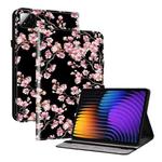 For Xiaomi Pad 7 / Pad 7 Pro Crystal Texture Painted Leather Tablet Case(Plum Bossom)