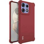 For Motorola Edge 50 Pro imak Shockproof Airbag TPU Phone Case(Matte Red)