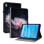 For Lenovo Tab M8 HD 8.0 Crystal Texture Painted Leather Tablet Case(Purple Peony)