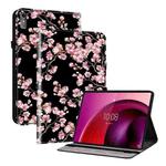 For Lenovo Tab M10 5G 2023 Crystal Texture Painted Leather Tablet Case(Plum Bossom)