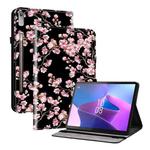 For Lenovo Tab P11 Pro Gen 2 11.2 Crystal Texture Painted Leather Tablet Case(Plum Bossom)