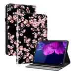 For Lenovo Tab P11 / Xiaoxin Pad Plus Crystal Texture Painted Leather Tablet Case(Plum Bossom)