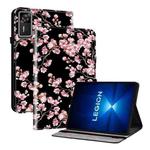For Lenovo Legion Y700 Gen 4 Crystal Texture Painted Leather Tablet Case(Plum Bossom)