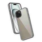 For iPhone 15 Frame Two Color Lens Ring TPU Phone Case(Black)