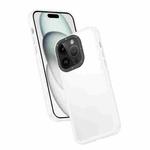 For iPhone 14 Pro Frame Two Color Lens Ring TPU Phone Case(Transparent)