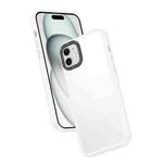 For iPhone 11 Frame Two Color Lens Ring TPU Phone Case(Transparent)