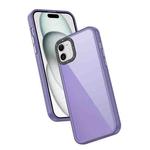 For iPhone 11 Frame Two Color Lens Ring TPU Phone Case(Purple)